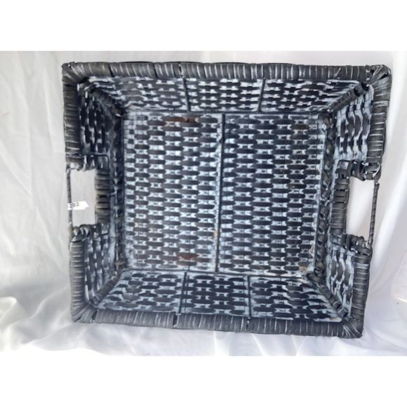 Accents 1292gray Wicker Basket Trays Poshmark